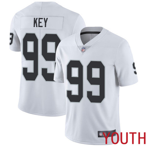 Oakland Raiders Limited White Youth Arden Key Road Jersey NFL Football 99 Vapor Untouchable Jersey